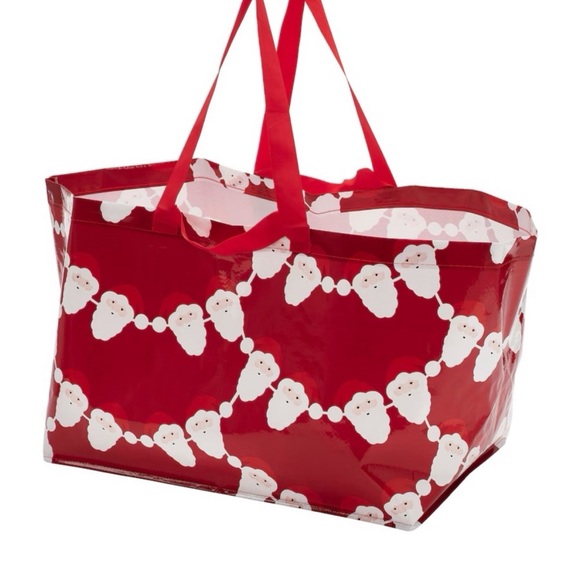 IKEA Handbags - IKEA  VINTERFINT Christmas Shopping bag, large, Santa Claus pattern red. NWT
